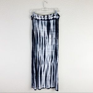 Design history tie dye maxi skirt